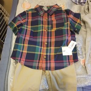 Old navy boy shirt and pants set